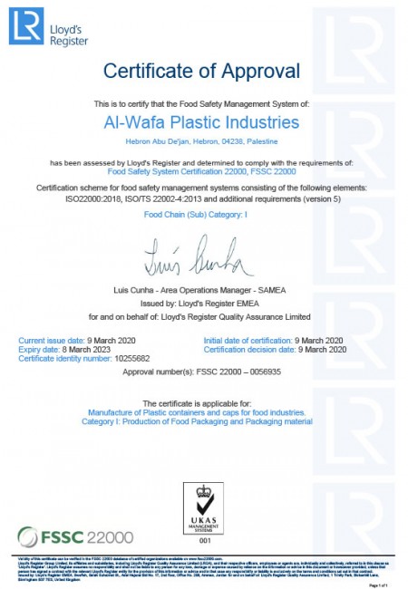 Certificate - FSSC